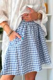 Nonni Gingham City Short Denim